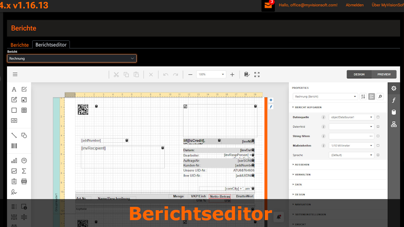 Berichtseditor